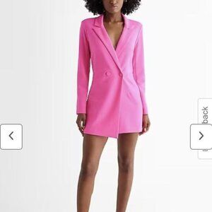 NWT Express Double Breasted Padded Shoulder Blazer Romper - size XL